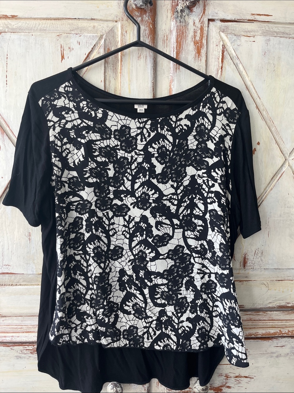 Silk split tshirt